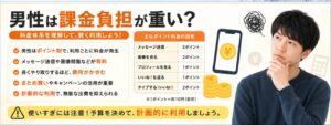 男性は課金負担が重い？
